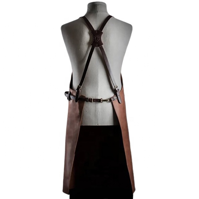Fashionable PU Apron Waterproo - Leatherwork Apron ulasan dan harga