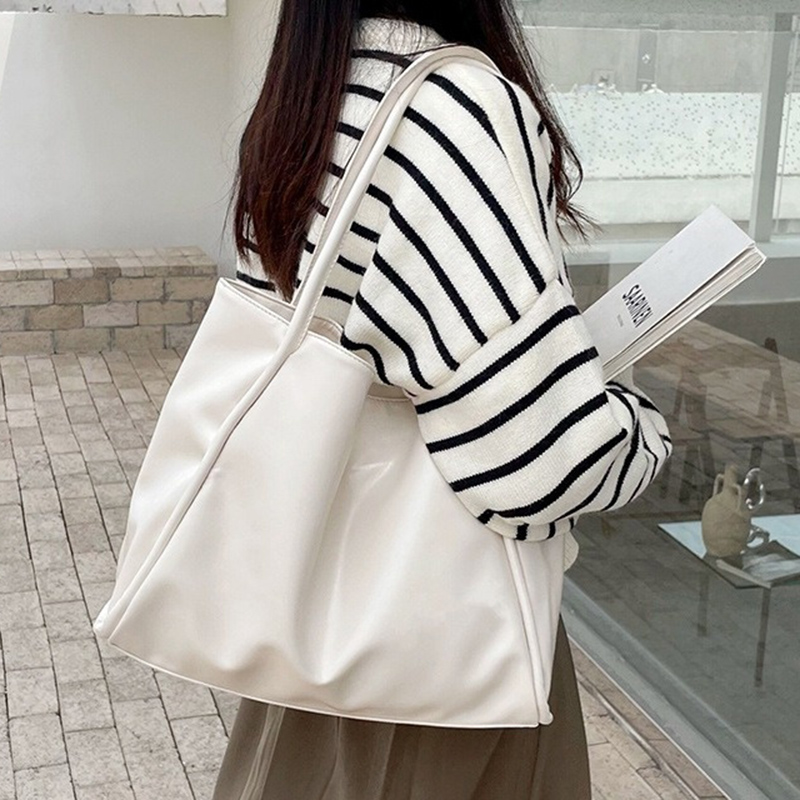 2026 Women New Vintage Shoulde - Leather Work Bag Women ulasan dan harga