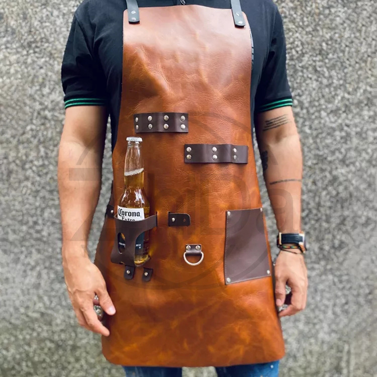 Multi-function Bottle Holder L - Leatherwork Apron ulasan dan harga