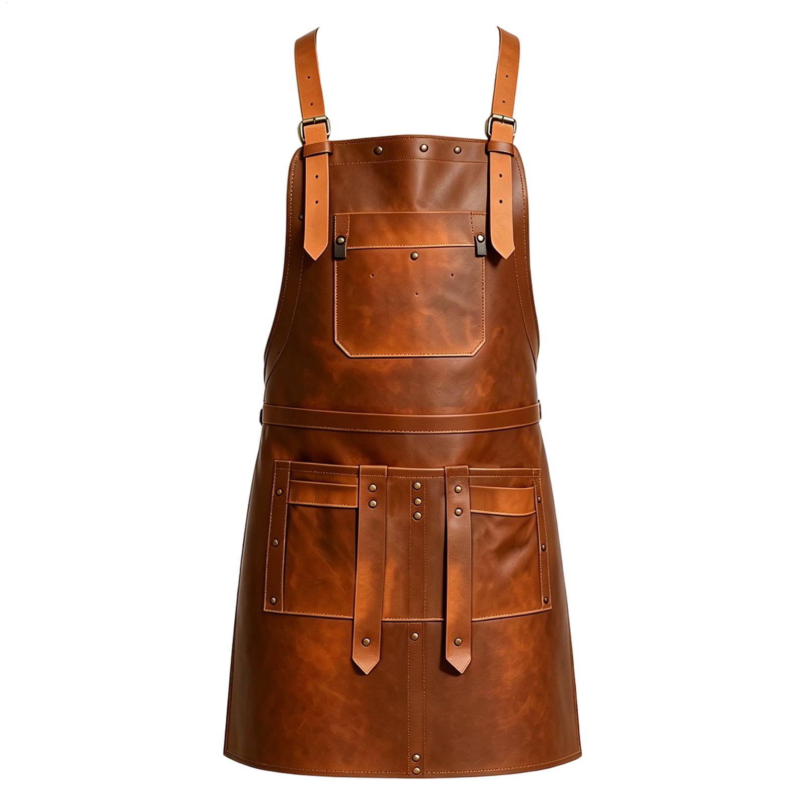 Leather Apron with Multiple Po - Leatherwork Apron ulasan dan harga