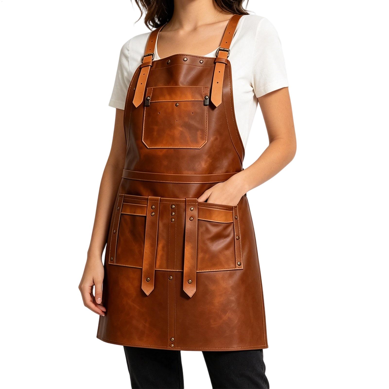 Leather Apron with Multiple Po - Leatherwork Apron ulasan dan harga