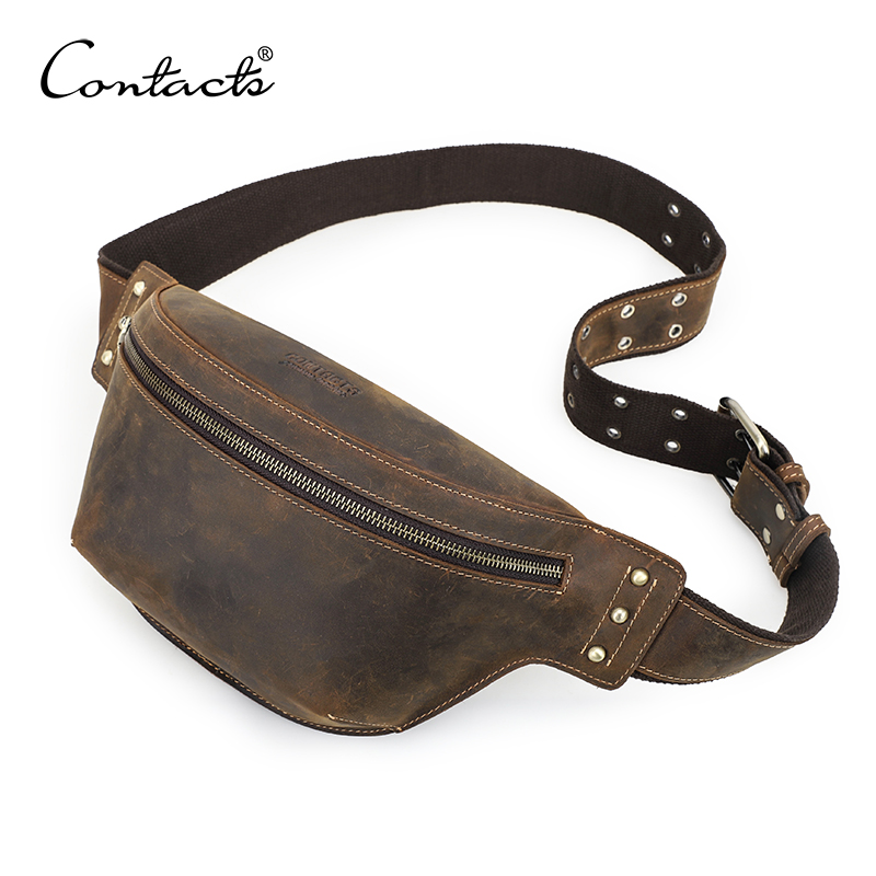 CONTACT'S Genuine Leather Wais - Leather Work Bag Men ulasan dan harga