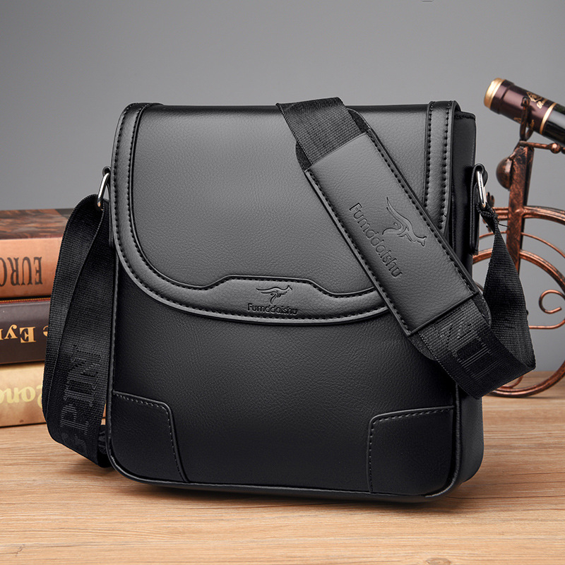 Luxury Brand Men Leather Shoul - Leather Work Bag Men ulasan dan harga