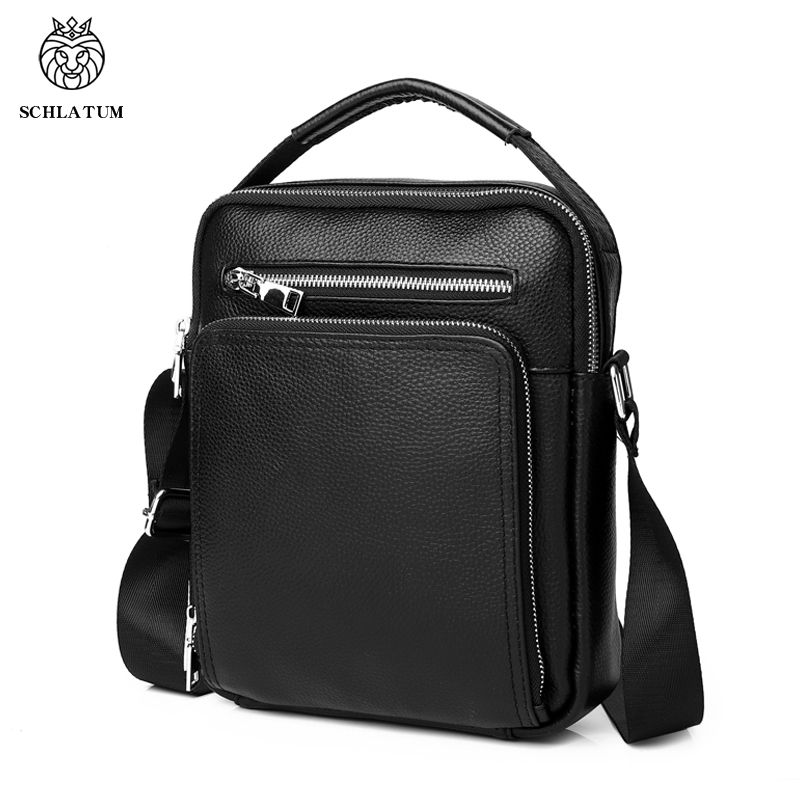 SCHLATUM Genuine Leather Men C - Leather Work Bag Men ulasan dan harga