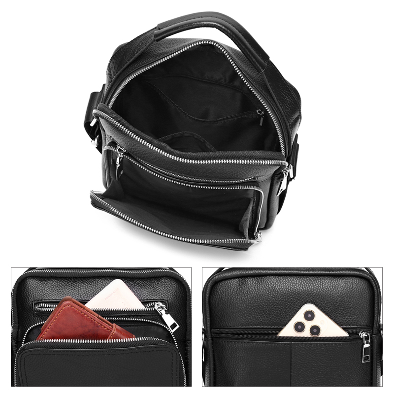 SCHLATUM Genuine Leather Men C - Leather Work Bag Men ulasan dan harga