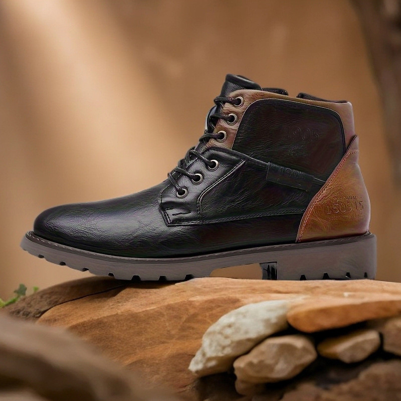2026 Leather Men Ankle Boots P - Leather Work Fabric ulasan dan harga