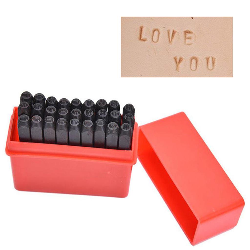Letters Punch Set Steel Metal  - Leatherwork Free Patterns ulasan dan harga