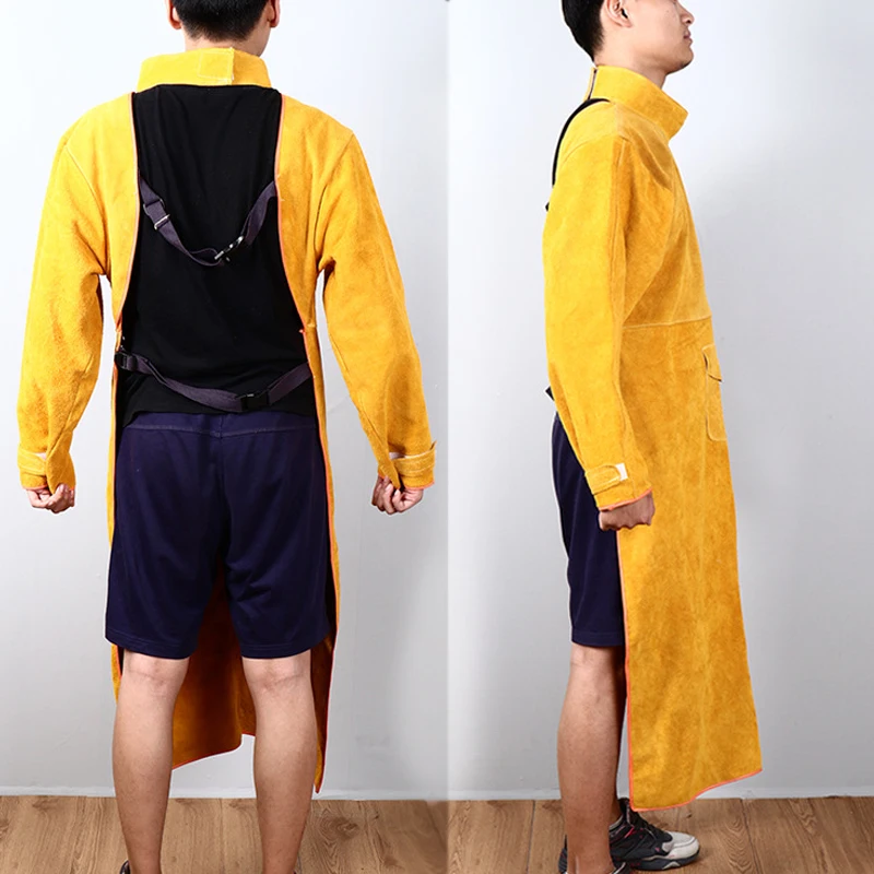 Cowhide Leather Anti-scalding  - Leatherwork Apron ulasan dan harga