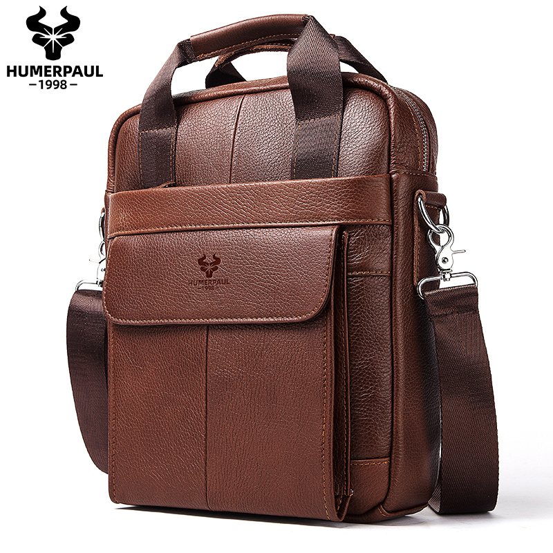 Durable Genuine Leather Bags f - Leather Work Bag Men ulasan dan harga