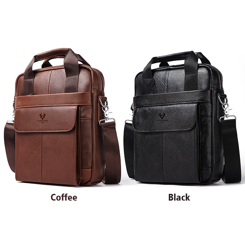 Durable Genuine Leather Bags f - Leather Work Bag Men ulasan dan harga