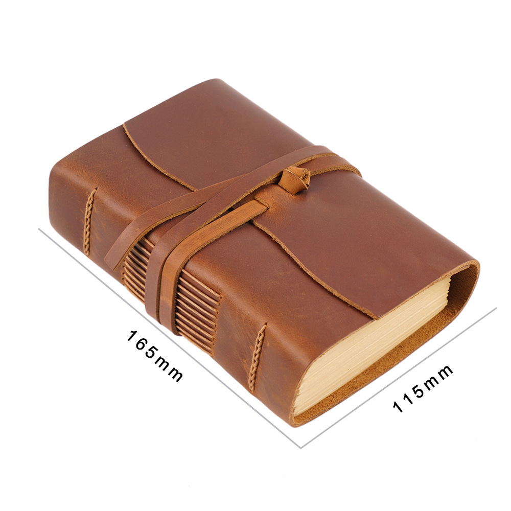 Handmade Leather Notebook Brow - Leather Work Notebook ulasan dan harga